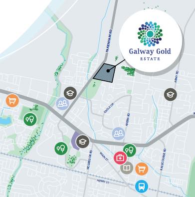 Galway Gold Estate - Pakenham Location map